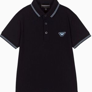 Giorgio Armani boys pique polo, navy blue, size 8a